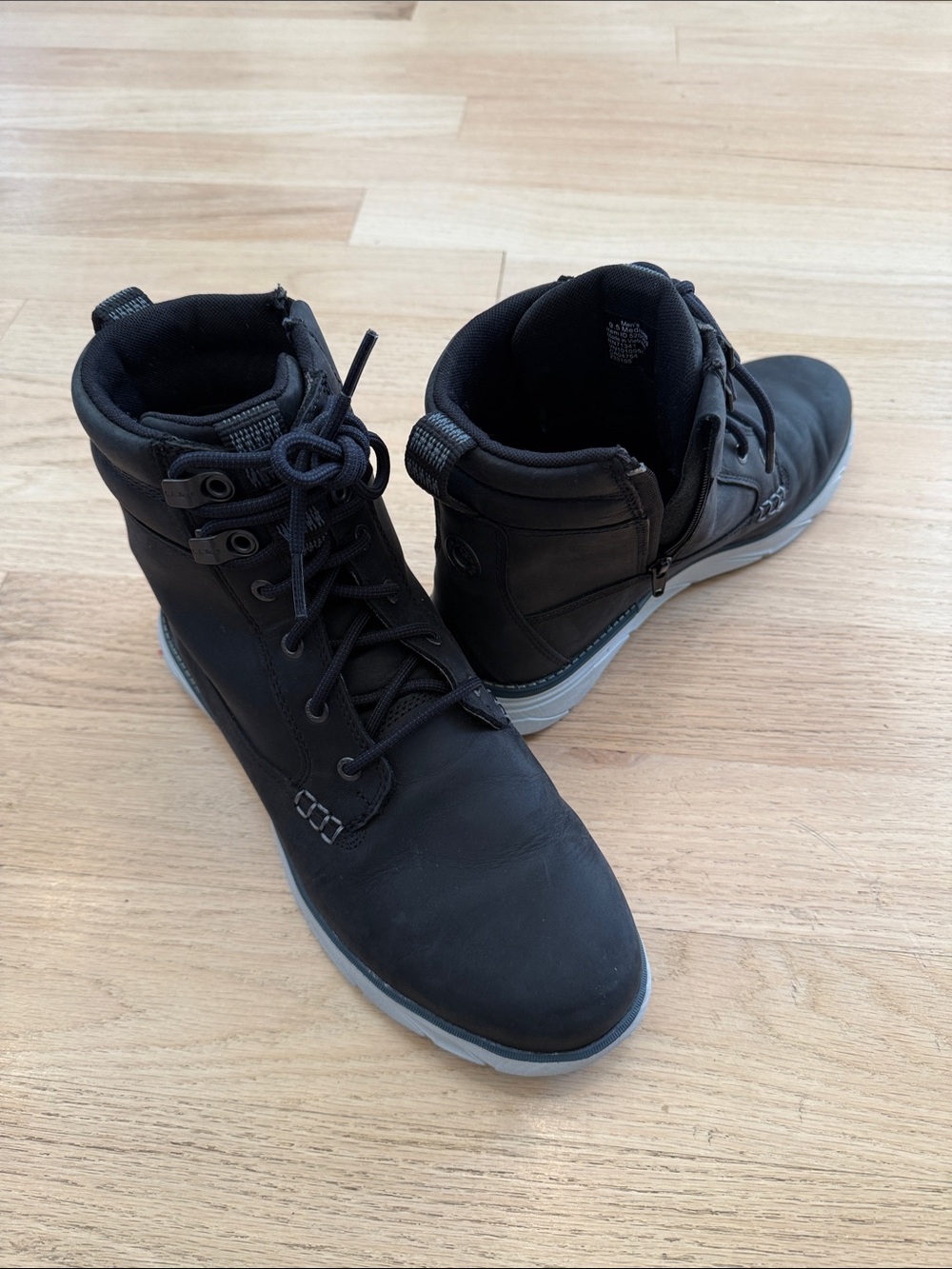 L.L. Bean Men's Black Lace-Up Ankle Boots